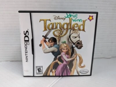 Disney Tangled + Poster Nintendo DS ds lite 2ds 3ds Tested Works! Complete Game - Image 1 of 2