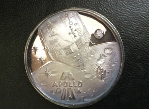 1969-71 Danbury Mint Apollo X Stafford-Young Men in Space Silver Medal A0230 - Picture 1 of 4