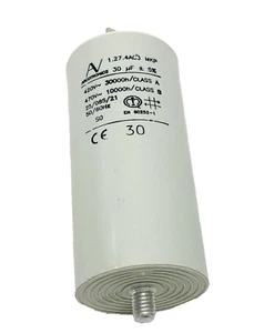 ARCOTRONICS # 30UF 1.27.4AC3 MKP 420V MOTOR STARTING CAPACITOR - Picture 1 of 7