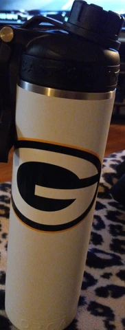 Green Bay Packers Stripped Logo 22oz Water Bottle Cover