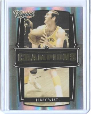 RARE 2008 DONRUSS LEGENDS JERRY WEST GOLD CARD #C-1 CHAMPIONS 039/100 LA LAKERS - Image 1 of 2