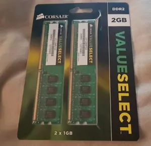COMPUTER PC LAPTOP 2GB RAM MEMORY BY CORSAIR VALUE SELECT BRAND NEW SEALED - Picture 1 of 2