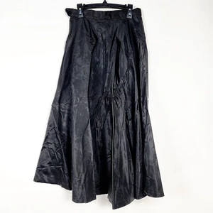 Gonna donna vintage nera in taffetà vita 27" - Foto 1 di 6