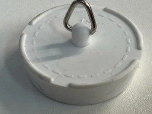Enchufes de goma blancos para fregadero enchufe de baño cocina baño Inglaterra 1 1/2" 1 5/8" 2" - Imagen 1 de 24