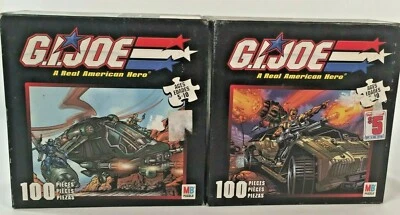 2002 GI Joe 2 коробки головоломки лот реальный американский герой игрушки 100 штук каждая армия мужчин - Изображение 1 из 4