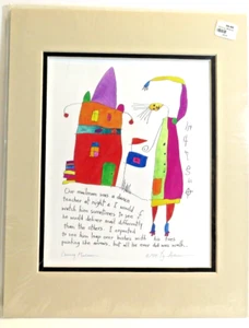 Brain Andreas "DANCING MAILMAN" Print, Story People-Art for Real People. - Picture 1 of 5