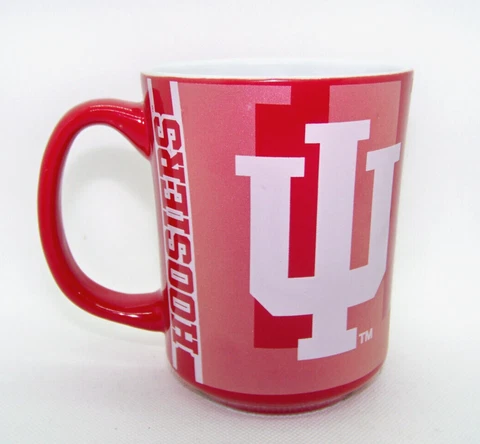 Indiana Hoosiers NCAA Reflective Coffee Mug Tea Cup 11 oz Ceramic Red Cover