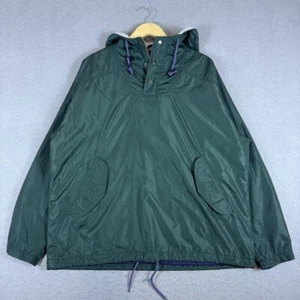 Vintage GAP Men’s Anorak Jacket M Green Pullover Hooded Windbreaker 90s Nylon - Picture 1 of 12
