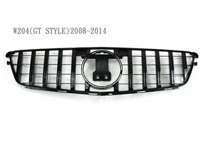 Front Grille Glossy Black GT-R Look Fit For '08-'14 Mercedes Benz W204 C-Class - Imagen 1 de 1