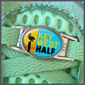 Key West 13.1 Halbmarathonläufer Schnürsenkel Schuh Anhänger oder Reißverschluss Ziehen - Bild 1 von 3
