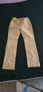 Damen Trachten Lederhose Beige Echt Wild Leder hose Oktoberfest Schnäppchenpreis - Bild 1 von 5
