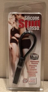 Silicone Stud Lasso Cock Ring Increases Stamina & Provides Extra Support ~ Black - Picture 1 of 4
