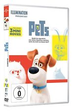 PETS - DEUTSCHE DVD + 3 MINI MOVIES - THE SECRET LIFE OF PETS