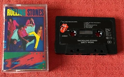 ROLLING STONES - UK CASSETTE TAPE - DIRTY WORK - Image 1 of 4