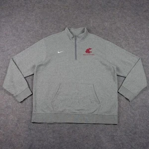 Felpa Washington State Uomo XLarge Grigio Cougars Nike Squadra Calcio Emessa Palestra - Foto 1 di 15