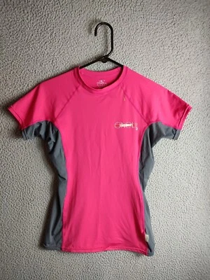 O'NEILL 女士 RASH Guard 衬衫 粉色 灰色 XL 二手 聚合物 3389 — 第 1/4 张图片