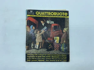 RIVISTA QUATTRORUOTE ANNATA 1960 DICAMBRE GIORNALE LIBRO - Foto 1 di 6