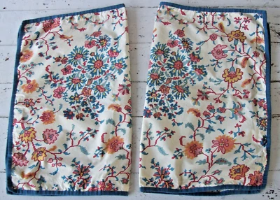 Fronhas de travesseiro padrão Chaps~azul/vermelho/laranja/branco~borda de fita~100% algodão - Imagem 1 de 4