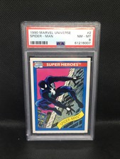 1990 Impel Marvel Universe Spider-Man #2 PSA 8 NM-MT