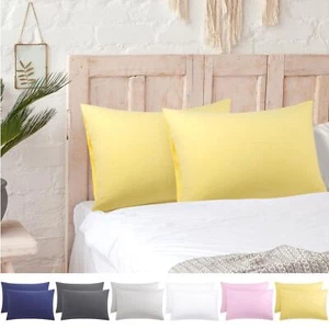 2 fundas de almohada cepilladas cierre de sobre de microfibra lavada - Imagen 1 de 9