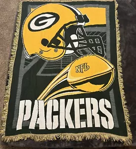 Green Bay Packers NFL Football Tapestry Throw Blanket Northwest Company 48 x 58” - Picture 1 of 1