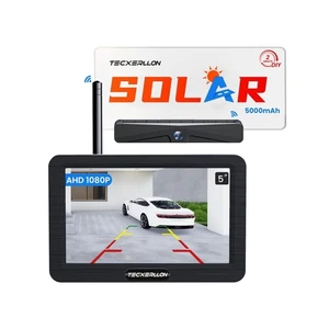 TECXERLLON 1080P Solar Rückfahrkamera - 5" Wireless IP69K Autokamera - Bild 1 von 8
