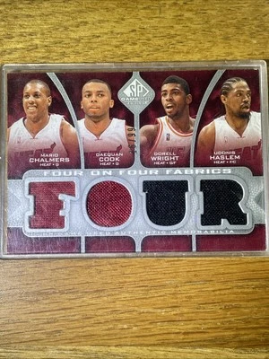 2009 SP Game Used Four on Fabrics /99 Juan Dixon DeShawn Stevenson Daequan Cook - Image 1 of 2