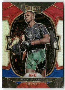 Panini 2023 Select UFC No. 6 Israel Adesanya Red White Blue Prizm - Bild 1 von 2