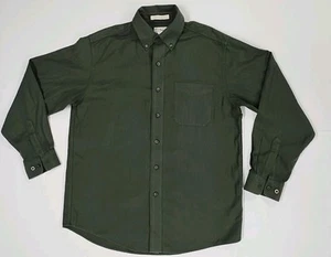 Herren L.L. Bean olivgrünes schweres Hemd mit Knopfleiste 278629 - Medium - Bild 1 von 8