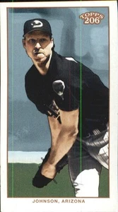 2002 Topps 206 Piedmont Red Baseball Card #195A Randy Johnson Black Jsy - Picture 1 of 2
