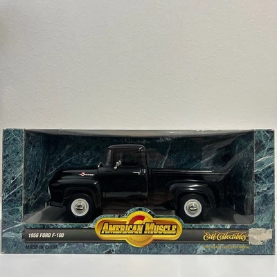 ERTL AMERICAN MUSCLE 1/18 FORD F-100 1956 Negro Diecast el Car - Imagen 1 de 4