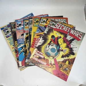Marvel Secret Wars Comics Uk Weekly Issues 10-16 and #18  8 Comic books 1985 - Foto 1 di 22