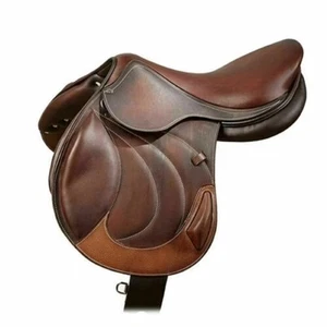 English Horse Jumping Softy Leather Seat Comfortable Saddle for Horse all size - Picture 1 of 12