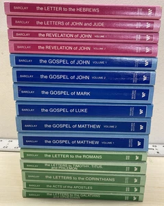 The Daily Study Bible Series Book Lot of 15 Commentaries William Barclay Lib SB - Foto 1 di 12