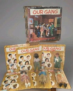 1975 verpackt Mego Our Gang Clubhaus komplett mit Zubehör mit 6 Puppen Vintage - Bild 1 von 24
