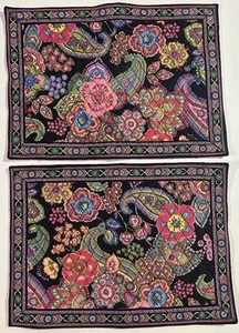 Vera Bradley Symphony In Hue Set Of 2 Quilted Placemats 17.5x12.5” *READ - Picture 1 of 5