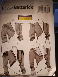 Butterick Pattern B5232, Bolero Jackets, Size AA (6/8/10/12), Uncut - Picture 1 of 2