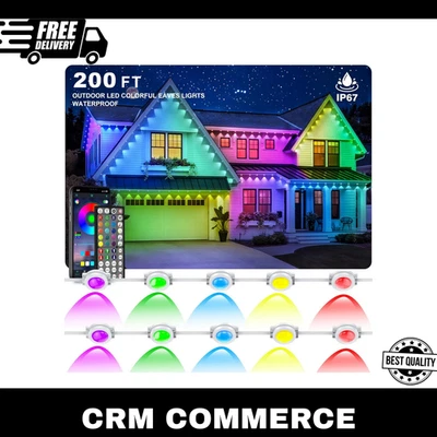 Permanent Outdoor Lights,200Ft RGB Eave Light,Ip67 Waterproof Lighting for House - Image 1 of 4