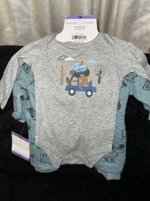 Juego acolchado Koala Baby 3 piezas azul Nilo talla 3m Foto 1 de 2