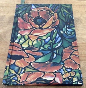 Hard Cover Foiled Writing Journal, Oriental Poppy, FLAME TREE NOTEBOOK, 2013-NEW - Picture 1 of 7