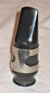 Vintage THE BUESCHER original C SAXOPHONE hard rubber MOUTHPIECE with Ligature - Picture 1 of 7