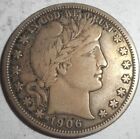 1906-D Barber Half Dollar, Solid Mid-Grade Coin, Estate Sale, FREE SHIP