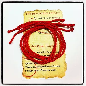 5 pcs Kabbalah Red String Evil Eye Protection Bracelet Blessing Card from Israel - Picture 1 of 3