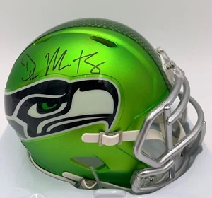 MINI CASCO DK METCALF FIRMADO/AUTOGRAFIADO SEATTLE SEAHAWKS RIDDELL BLAZE - BAJO - Imagen 1 de 6