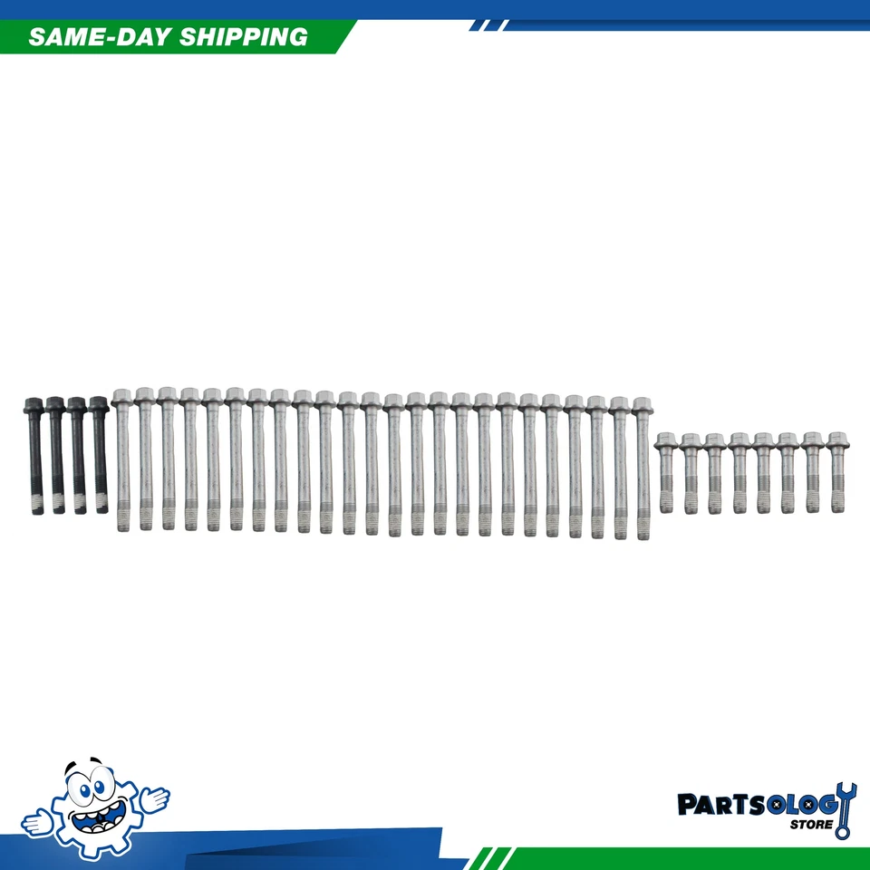 Kit de pernos de cabeza DNJ HBK3181 para 01-07 Chevrolet C3500HD 8,1 L V8 OHV 16v Cu. 496 Foto 1 de 1