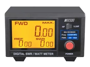 Nissei DG-503MAX ROSMETRO/WATTMETRO DIGITALE 1.6-60 MHz / 125-525 MHz 800022 - Imagen 1 de 1