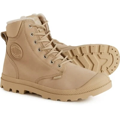 Nuevas Botas de Cuero Paladio Para Hombre Talla 10 Impermeables Pampa Shearling Puño Deportivo Foto 1 de 4