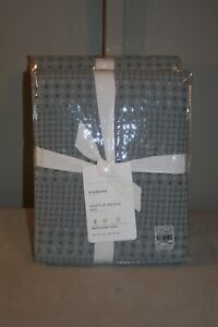 Pottery Barn Waffle Honeycomb Sham Standard Chambray New with tags polyester.