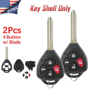 2 for Toyota Camry Corolla Remote Key Fob Shell Case 4B 2008 2009 2010 2011 2012 - Bild 1 von 10