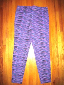 Jenifer Moore Active High Waist Purple/Black Fitted Full Length Leggings XL New - Picture 1 of 5